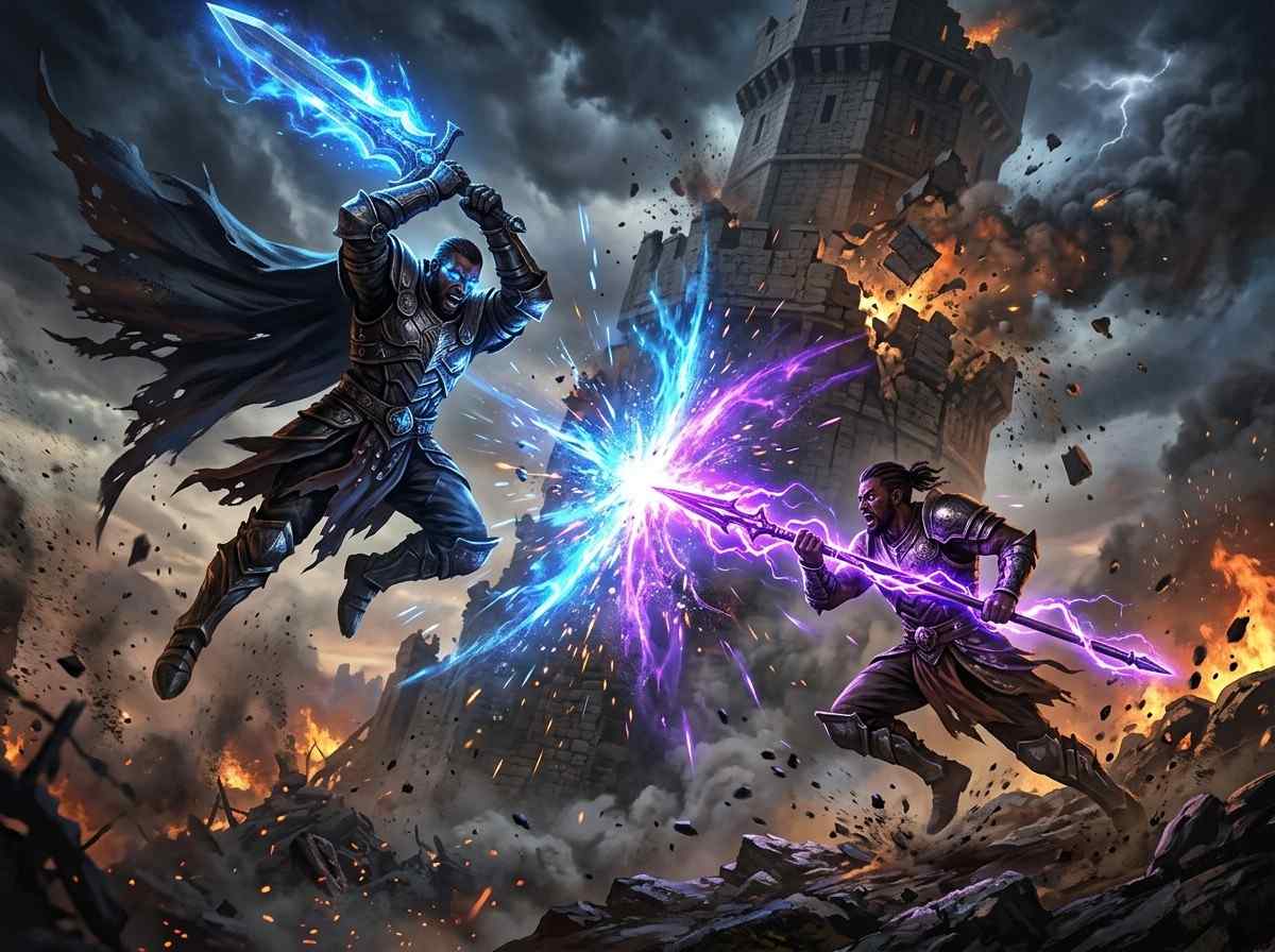 Character Kofi and Kwadwo clash scene